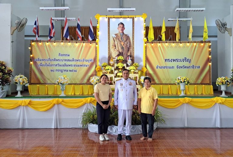 วิทยาลัยเกษตรและเทคโนโลยีนราธิวาส ร่วมกิจกรรมเฉลิมพระเกียรติพระบาทสมเด็จพระเจ้าอยู่หัว เนื่องในโอกาสวัน เฉลิมพระชนมพรรษา 28 กรกฎาคม 2568